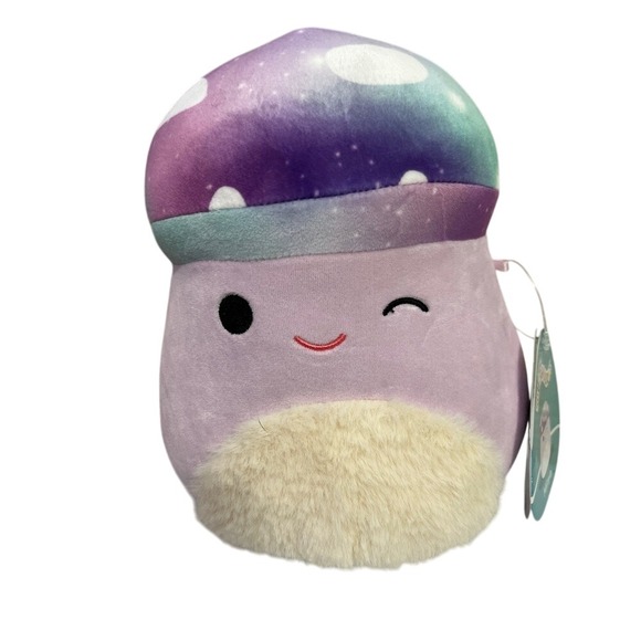 Squishmallow Original‎ Malcom Mushroom Plush Toy Winking Galaxy Cap - Picture 1 of 5